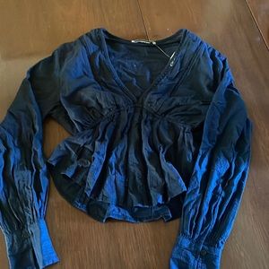 NWT Abercrombie navy long sleeve